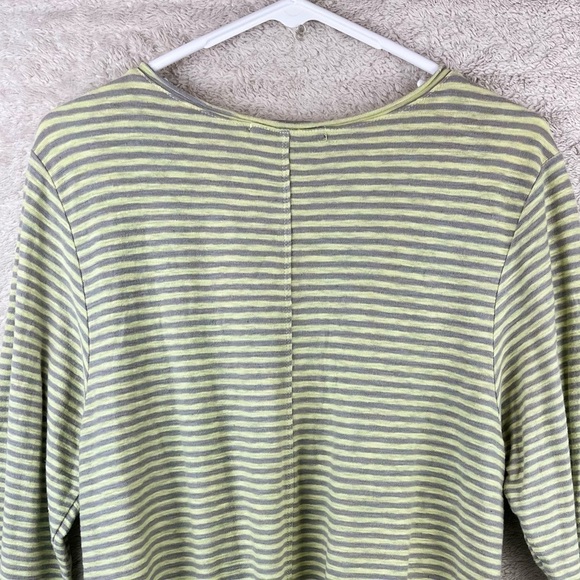CUT LOOSE Linen Tunic Striped Top Large - Picture 12 of 14